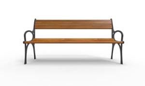 street furniture, seating, wood backrest, armrest, wood seating, vintage