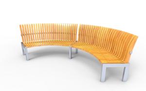street furniture, seating, curved, scandinavian line