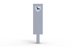 street furniture, litter bin, for dogs