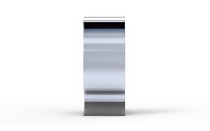 street furniture, litter bin, side aperture