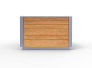 street furniture, planter, wood, rectangular
