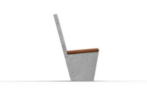 street furniture, concrete, smooth concrete, chair, for single person, seating, wood seating