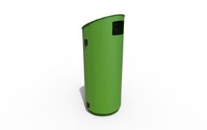 street furniture, litter bin, small doors, side aperture