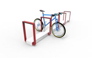 street furniture, concrete, smooth concrete, rubber protection, bicycle stand, cycle rack, multiple stands, free-standing