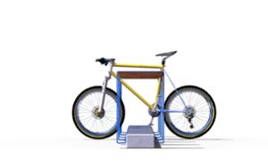 street furniture, concrete, smooth concrete, with bike frame protection, bicycle stand, cycle rack, multiple stands, free-standing