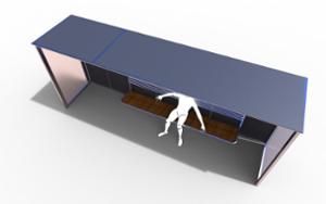 street furniture, other, canopy, smoking booth, bus stop canopy
