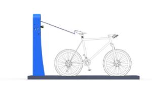 street furniture, other, bike wash station, bicycle stand, bicycle service station
