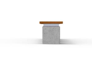 street furniture, bench, concrete, smooth concrete, wood seating