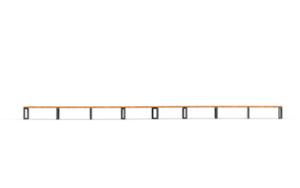 street furniture, bench, price per metre, length measured on longer side, modular, curved, wood seating