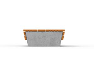street furniture, concrete, smooth concrete, double-sided , bench