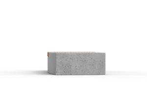 street furniture, bench, concrete, smooth concrete, curved, wood seating