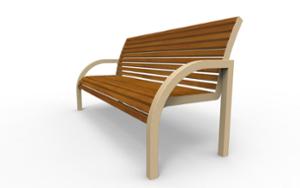 street furniture, seating, wood backrest, armrest, scandinavian line, wood seating, vintage