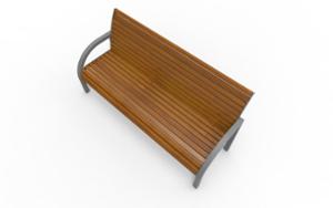 street furniture, seating, wood backrest, armrest, scandinavian line, wood seating, vintage