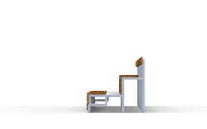 street furniture, other, bench, seating, wood backrest, wood seating, trybuna, shade