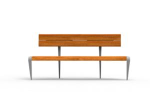 street furniture, seating, modular, wood backrest, wood seating