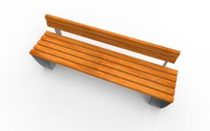 street furniture, seating, wood backrest, wood seating
