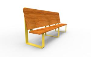 street furniture, seating, wood backrest, wood seating, high backrest