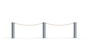 street furniture, bollard, curved, steel
