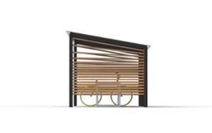 street furniture, other, bicycle stand, cycle rack, canopy, bicycle canopy, multiple stands