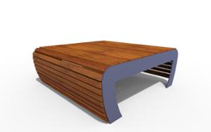 street furniture, double-sided , for single person, bench