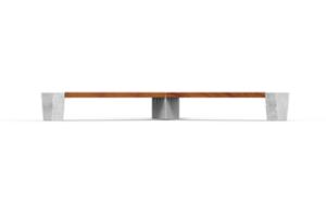 street furniture, bench, concrete, smooth concrete, modular, wood seating