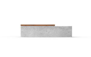 street furniture, planter, bench, concrete, smooth concrete, wood seating