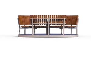 street furniture, other, picnic set, seating, curved, table