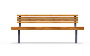 street furniture, seating, pole mounted, wood backrest, wood seating
