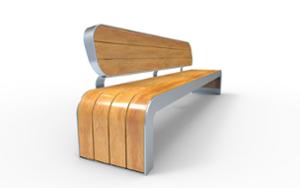 street furniture, seating, 230v and/or usb socket, wood backrest, wood seating