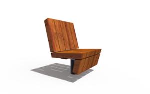street furniture, seating, chair, for single person, rotatable