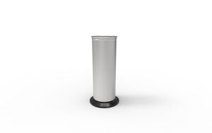 street furniture, litter bin, curved