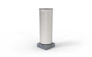 street furniture, litter bin, curved
