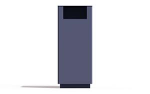 street furniture, litter bin, small doors, side aperture