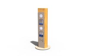 street furniture, other, bollard, 230v and/or usb socket, induction/qi charger, wifi station