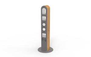 street furniture, other, bollard, 230v and/or usb socket, induction/qi charger, wifi station