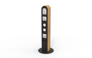 street furniture, other, bollard, 230v and/or usb socket, induction/qi charger, wifi station