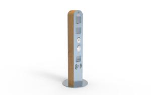 street furniture, other, bollard, 230v and/or usb socket, induction/qi charger, wifi station
