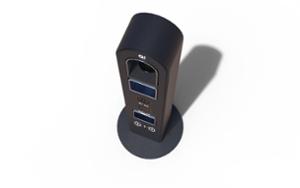 street furniture, other, bollard, 230v and/or usb socket, induction/qi charger, wifi station