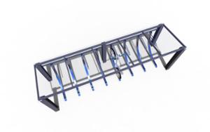 street furniture, other, bicycle stand, vertical, canopy, bicycle canopy, multiple stands