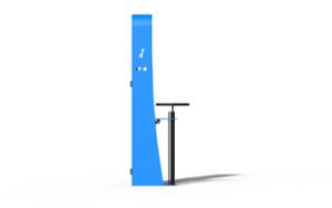 street furniture, bicycle stand, bicycle service station