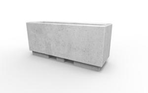street furniture, concrete, smooth concrete, planter, mobile (pallet jack compatible), modular