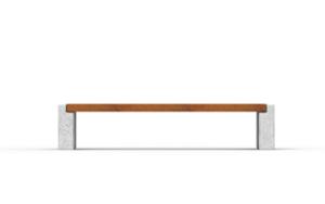 street furniture, bench, concrete, smooth concrete, wood seating