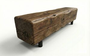 street furniture, bench, fotowoltaika, 230v and/or usb socket, kłoda, induction/qi charger, wood seating, small table