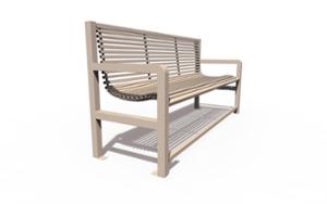 street furniture, for elderly people, seating, steel backrest, armrest, steel seating
