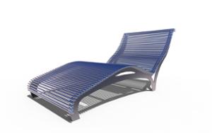 street furniture, seating, chaise longue, steel backrest, steel seating, strefa relaksu