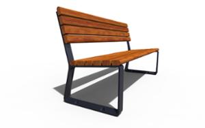 street furniture, aluminium, seating, for warsaw, odlew aluminiowy, wood backrest, wood seating