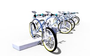 street furniture, modular, bicycle stand, cycle rack, multiple stands, free-standing