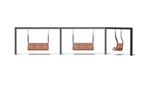 street furniture, other, seating, solar, leasure and rest, swing, for single person, solarna listwa smartbeam