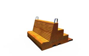 street furniture, other, bench, seating, parklet, table, trybuny, high backrest
