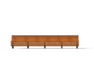 street furniture, seating, wood backrest, wood seating